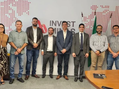 Reunião entre o prefeito de João Pinheiro com a presidência do INVEST MINAS para tratar da MG-408